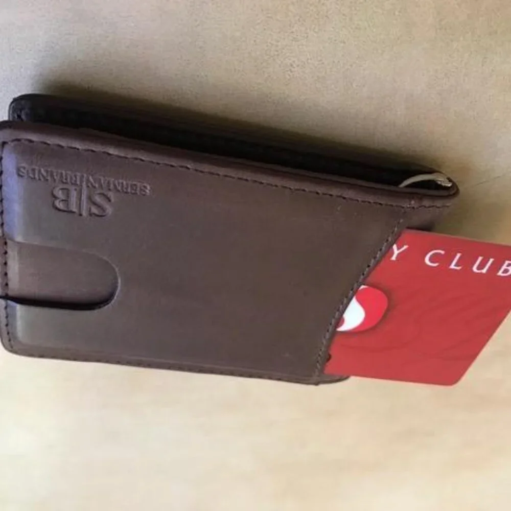 RFID Blocking Slim Bifold Genuine Leather Minimalist Front Pocket Wallet for Men